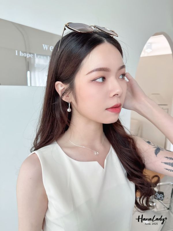 WLB05 純銀簡約扭曲圈圈項鍊 