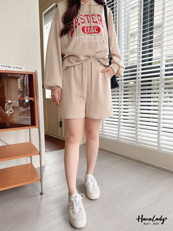 WFA68 質感刺繡字母休閒套裝 正韓 韓國服飾 韓國連線