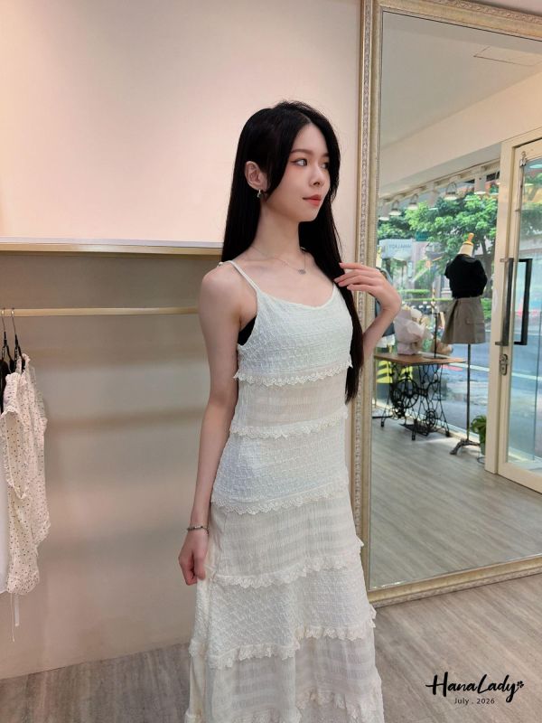 LCA23 超美韓系蕾絲層次長洋 