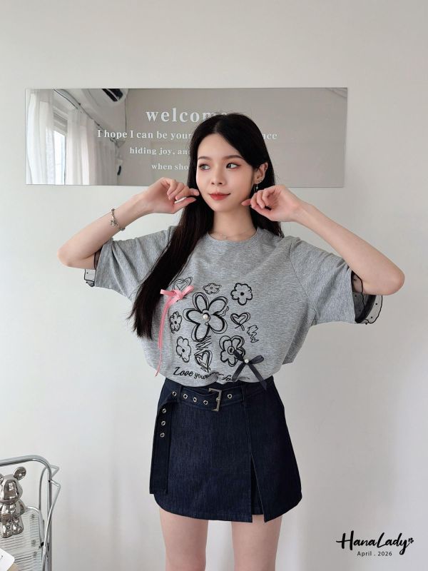 LFA46 簡約附腰帶百搭褲裙 