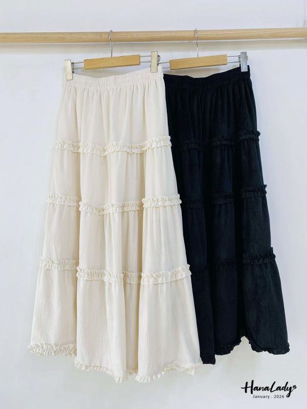 LEB06 冬天的浪漫蜜桃絨長裙 