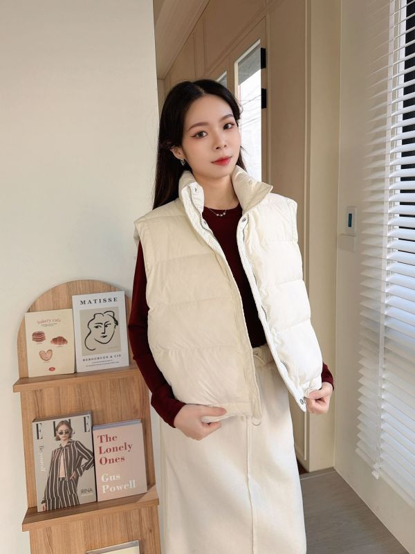 WQA84 雙面穿純純的鴨絨背心 