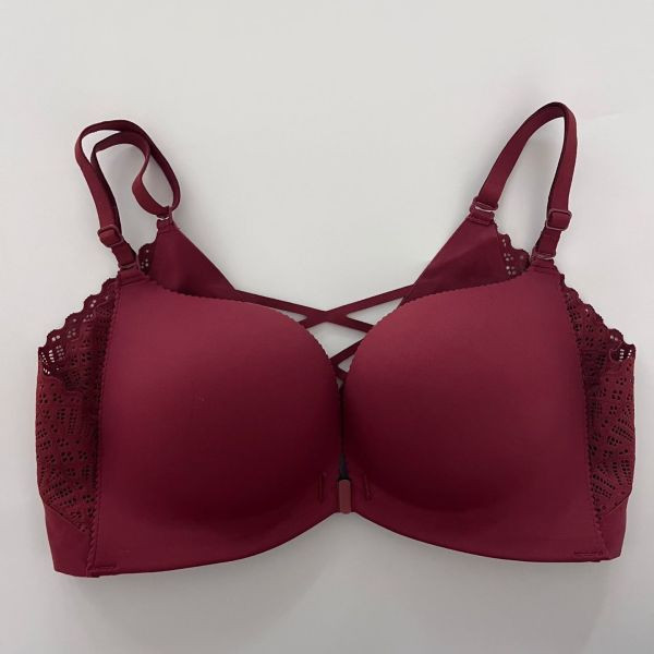 WQB56 韓國前扣式蕾絲美背厚墊內衣 