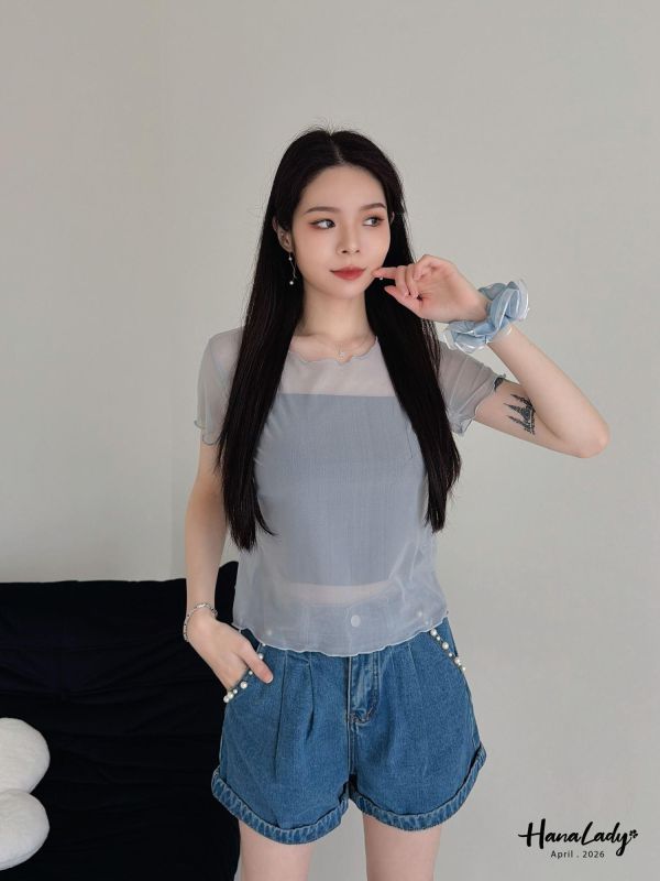 LFA44 兩件式甜美針織紗上衣 