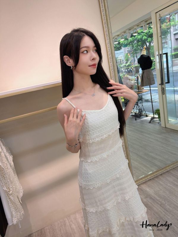 LCA23 超美韓系蕾絲層次長洋 