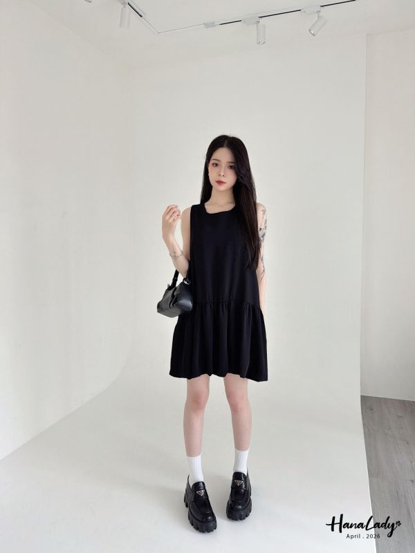 LFA35 可愛雲朵裙口袋短洋 