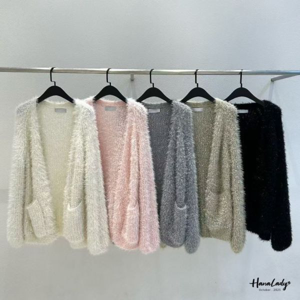 WTA42 千金必備金絲勾針織外 