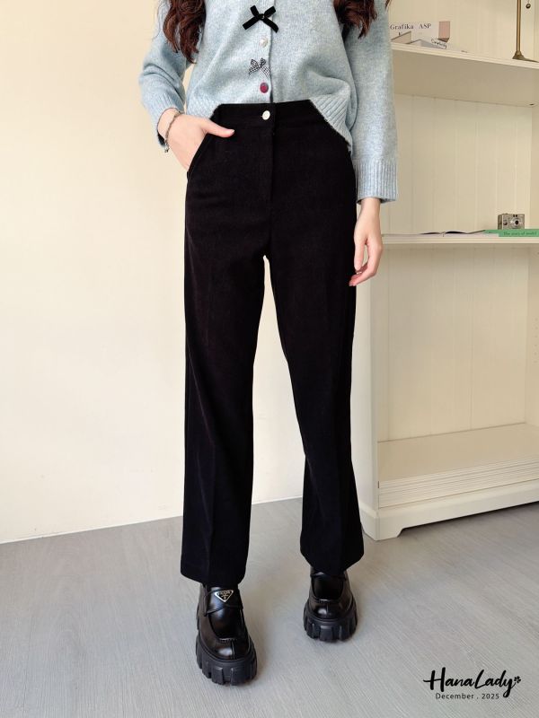 WQA56 極細燈心絨內刷毛西裝褲 