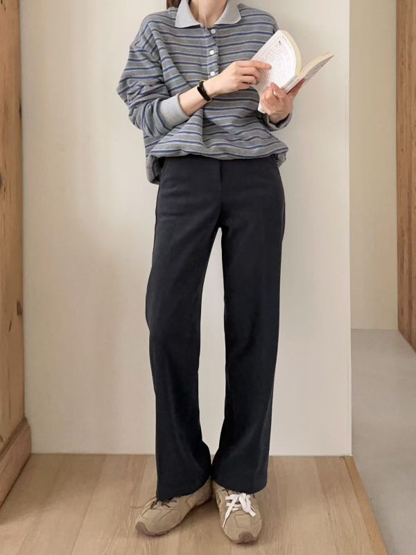 WQA56 極細燈心絨內刷毛西裝褲 