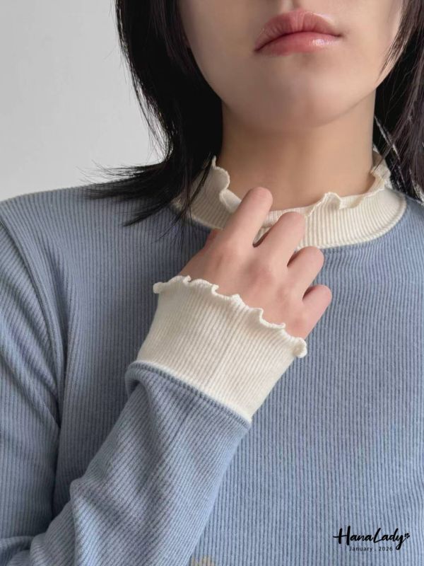 LEA71 親膚又暖呼毛料針織上衣 