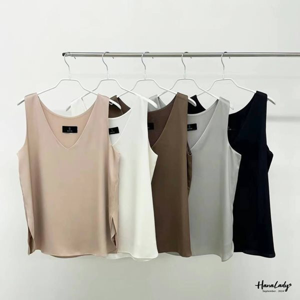 FKA15 百搭雙開衩絲滑背心 