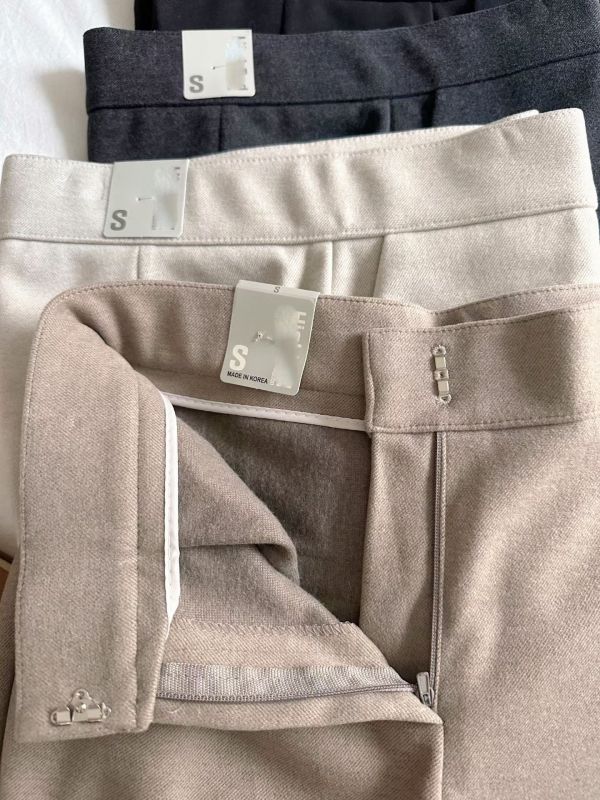 WQA55 暖呼呼毛料西裝喇叭褲 