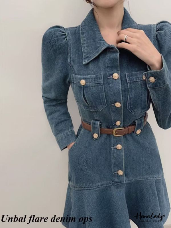 WJA71 金釦設計魚尾丹寧洋 