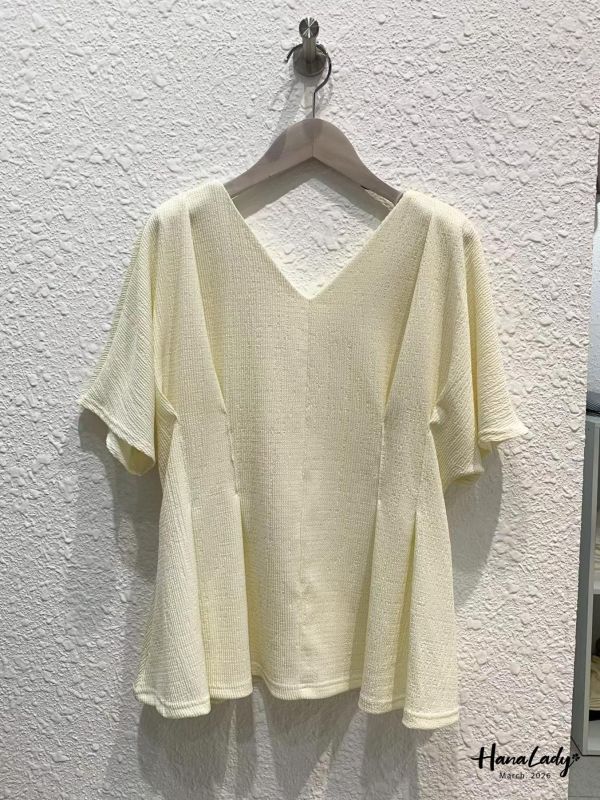 LSA27 壓摺V領修身上衣 