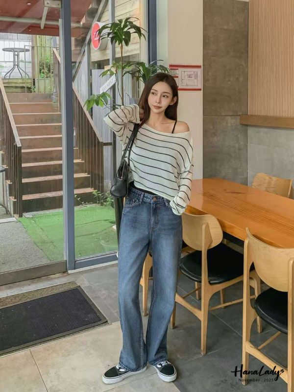 WJA76 率性寬版小男友褲 