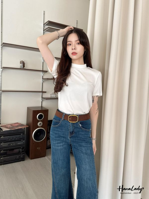 WKA25 親膚立領棉質上衣 