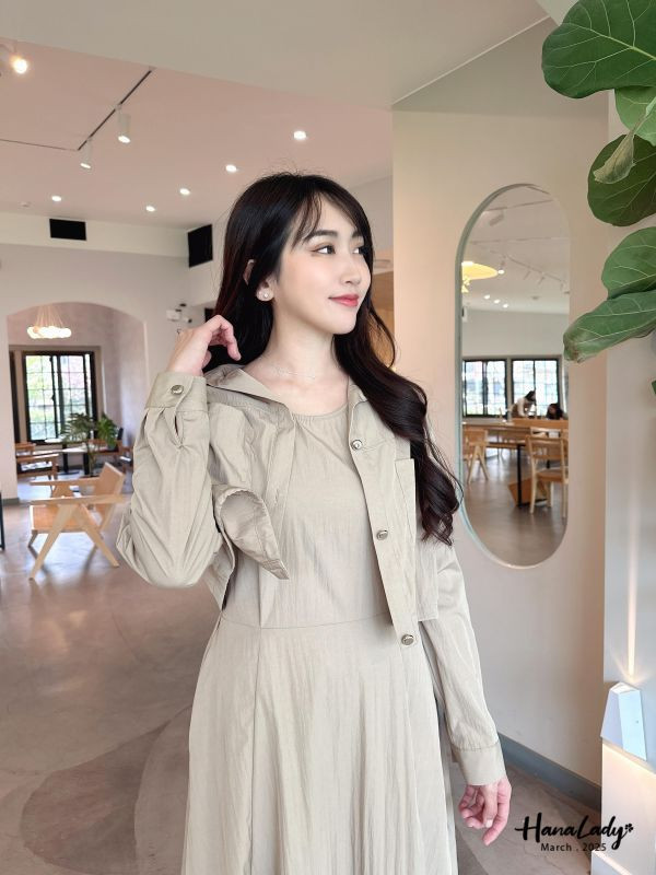 WSA67 兩件式外套加修身背心長洋 