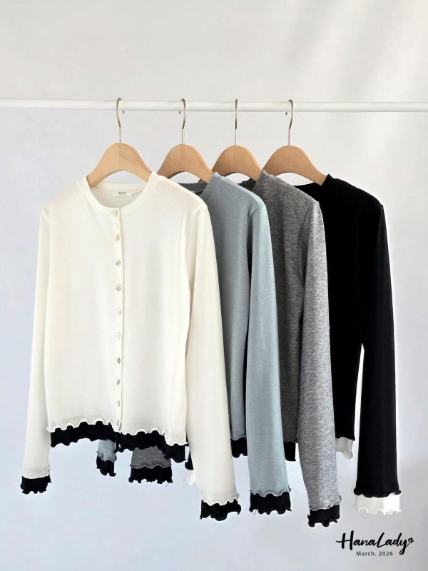 LSA33 Q擺知性排釦上衣 