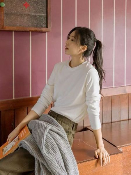 WQB02 暖呼呼絨棉磨毛圓領上衣 