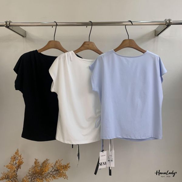 LFB16 廣州選品印花綁結上衣 