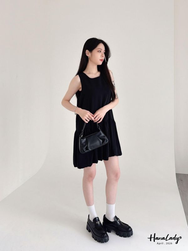 LFA35 可愛雲朵裙口袋短洋 