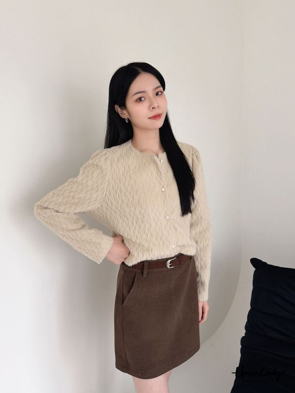 LEA38 高質感氣質毛絲兩件式上衣 