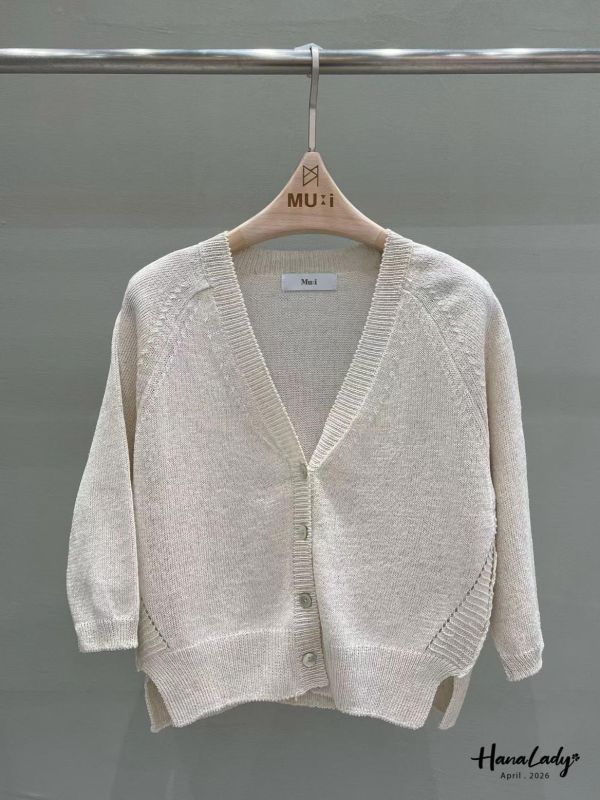 LFA54 貝殼釦點綴上衣罩衫 