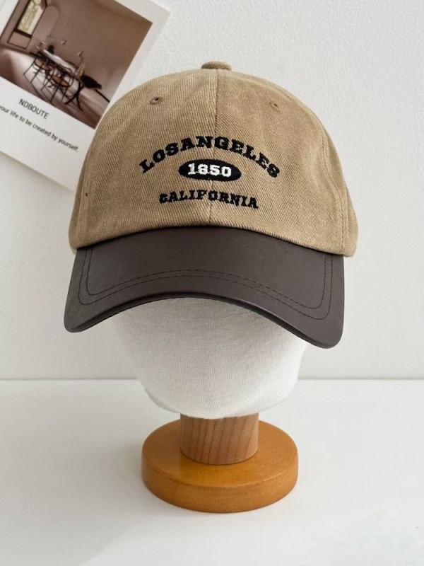 WQB37 休閒皮革鴨舌帽 