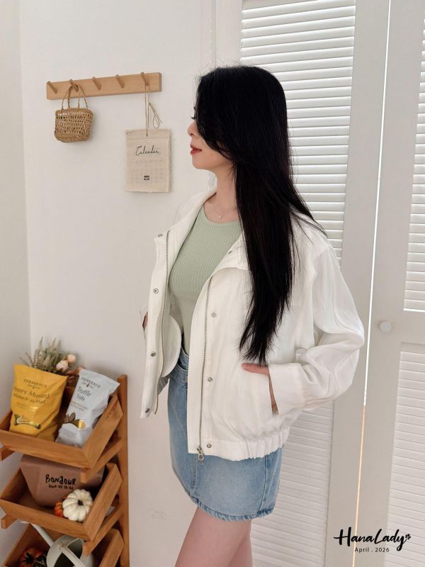 LFA05 精緻簡約翻領涼感拉鍊外 