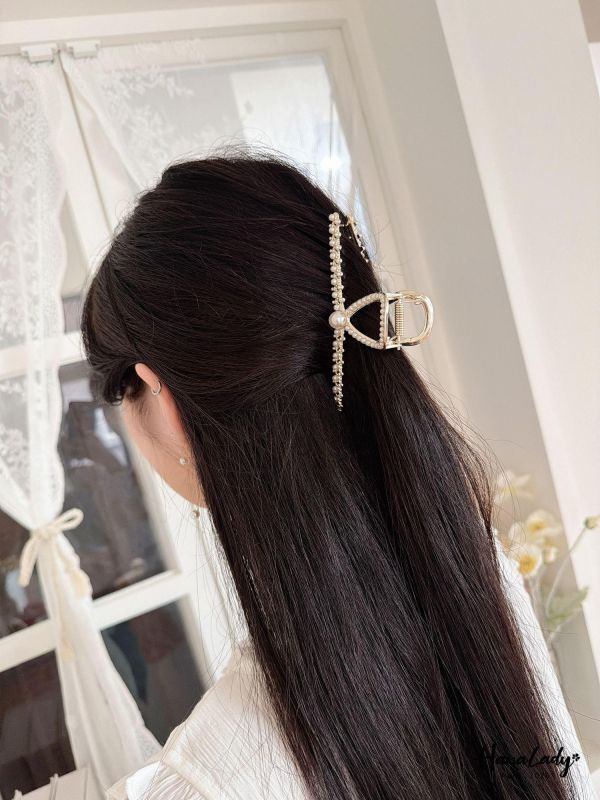 LFA87 巴洛克珍珠鯊魚夾 