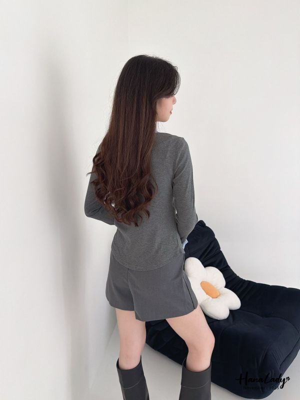 WJA69 y2k風超美直條拼接上衣 