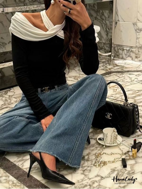 WKA50 浪漫綁結領柔棉上衣 