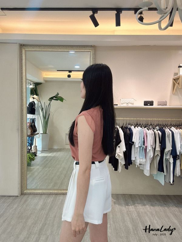 WCA66 網紗小短袖棉T 