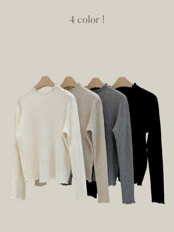 WQA13 拷克QQ邊毛料針織上衣 