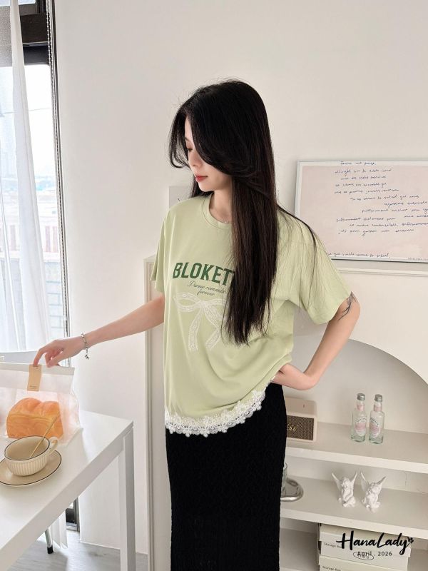 LFA66 下接蕾絲清涼棉T 