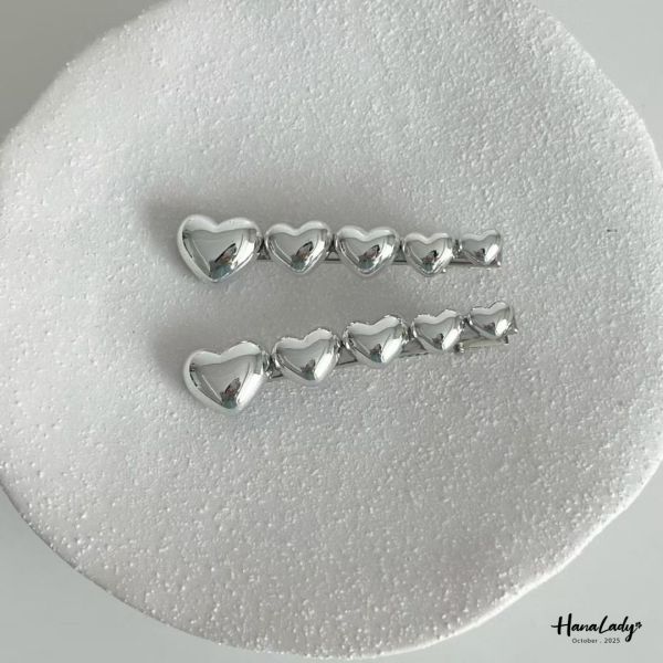 WTB11 兩件組愛心髮夾 
