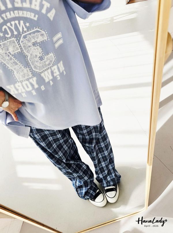 LFA71 緞帶紗滿鑽休閒長版T 