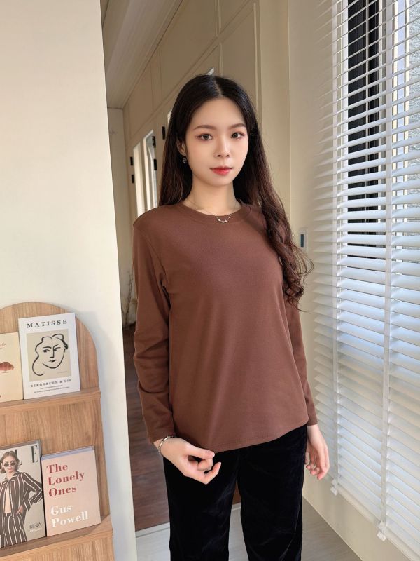 WQB02 暖呼呼絨棉磨毛圓領上衣 