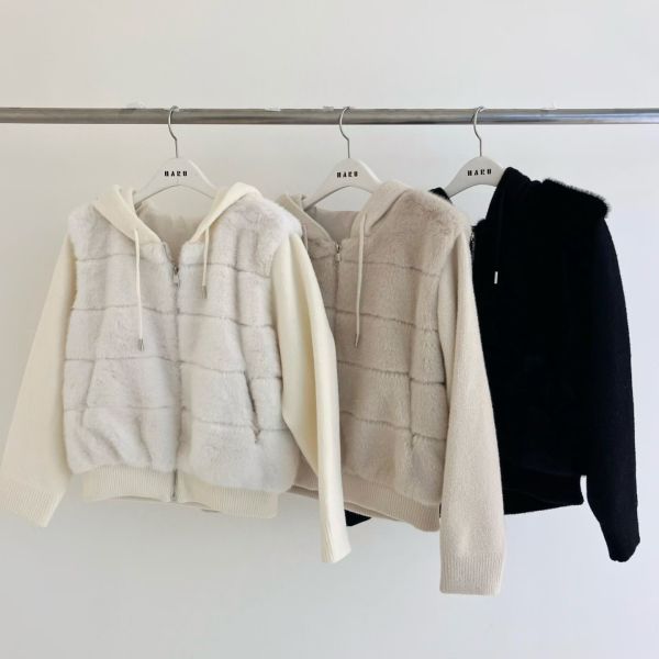 WQA73 超舒服針織毛毛外套 