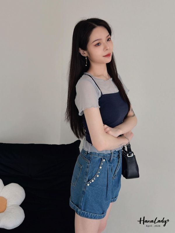 LFA44 兩件式甜美針織紗上衣 