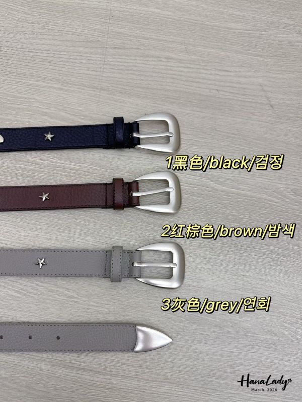 LSA64 牛皮鉚釘設計腰帶 