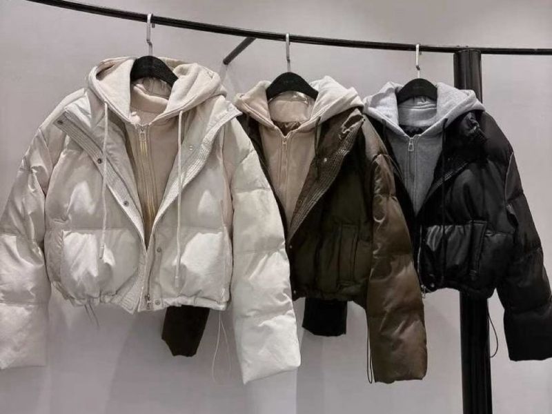 WQA81 休閒連帽假兩件麵包外套 