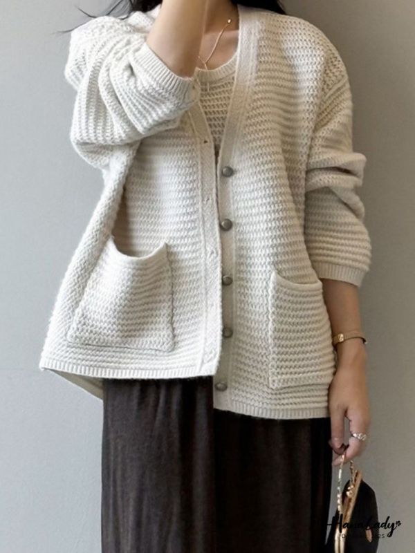 WJB37 超質感兩件式波浪勾針織上衣 