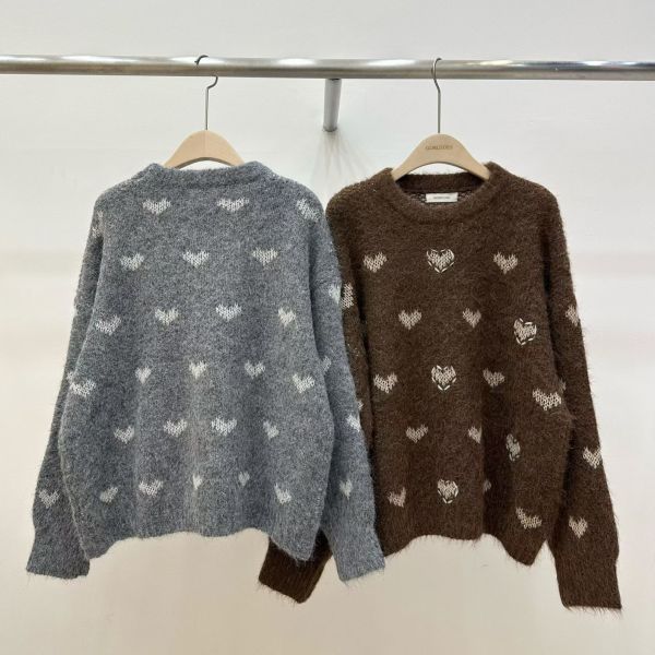 WQA65 滿滿愛心造型針織上衣 