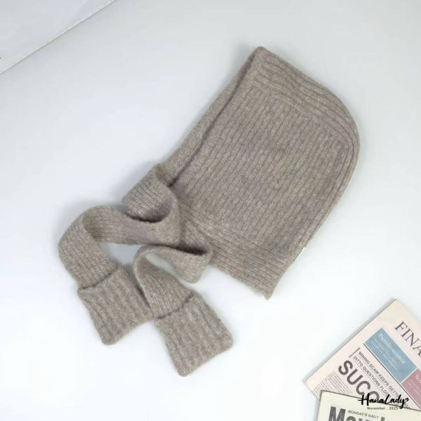 WJB24 百搭圍脖設計針織帽 