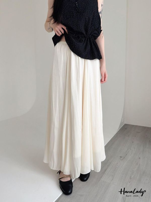 LFA83 超美流光紗緞面長裙 