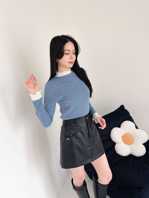 LEA71 親膚又暖呼毛料針織上衣 