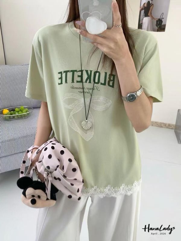 LFA66 下接蕾絲清涼棉T 