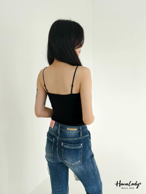 LSA45 蕾絲領滾邊BRATOP 