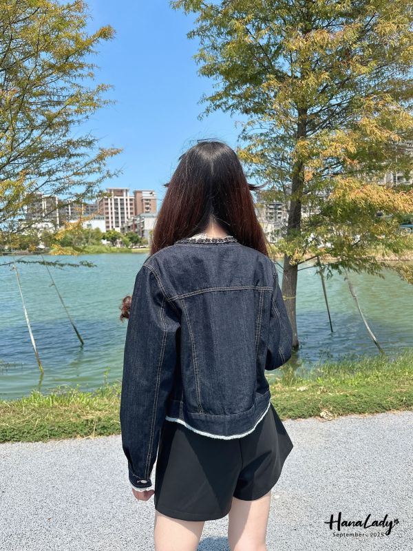 WKA55 千金感鍊帶牛仔短外 
